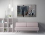 Wallity WY55 Banksy Lienzo Decorativo 50 x 70 cm